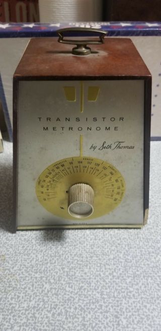Vintage Seth Thomas Transistor Metronome Musical Timer E970 - 000