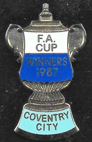Coventry City Fa Cup Winners 1987 Very Rare Ltd Edition Pin Badge