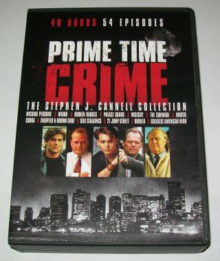 Prime Time Crime (dvd) - Stephen J.  Cannell - Rare Tv Shows Oop