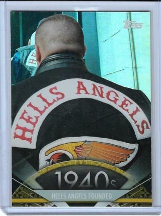 Rare 2011 Topps American Pie Hells Angels " Foil " Parallel Card 13