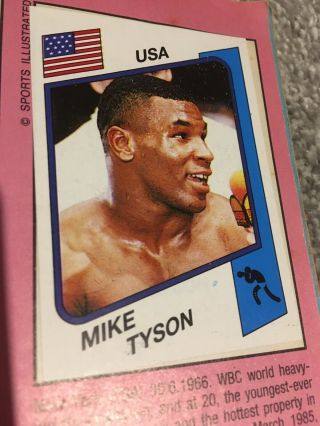 Rare Panini Supersport Sticker Album Inc Rookie Mike Tyson Stickers Nr Complete
