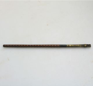 An Extremely Rare Antique Treen Tunbridge Ware Mechanical Dip Pen C.  19thc