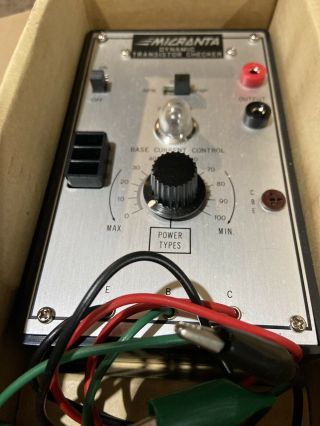 MICRONTA Dynamic Transistor Checker Tester model 22 - 024 Radio Shack Tandy 3