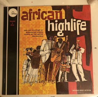 V/a - African Highlife Lp - Fontana Vg,  Mono Vinyl Record Rare