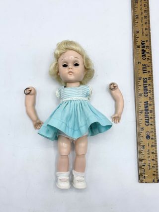 Vintage Vogue Ginny Doll Taged Dress Bendable Knees & Blinking Eyes