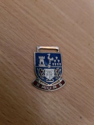 Rare Old Tottenham Hotspur Football Club Badge Keyring Coffer Sports