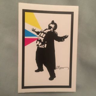 René Gagnon Sticker And Rare,  As Banksy Blek Le Rat Stencil Street - Art