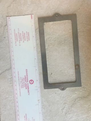 Antique Mills Award Card Frame Slot Machine Chrome Plated