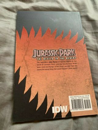 John Byrne ' s JURASSIC PARK: THE DEVILS IN THE DESERT tpb (out of print) rare 2