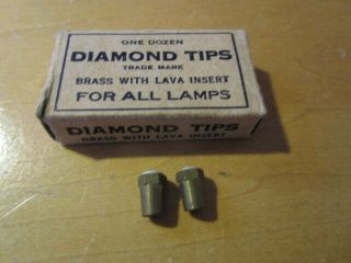 2 DIAMOND TIPS For Miners CARBIDE LAMPS - New/Old Stock 3