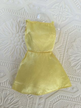 Vintage Barbie - Shirt Dressy 1487 - Htf Yellow Underdress -