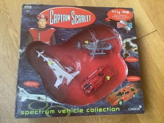 Very Rare Hard To Find Captain Scarlet Gift Set Boxed 2001,  Thunderbirds Joe 90