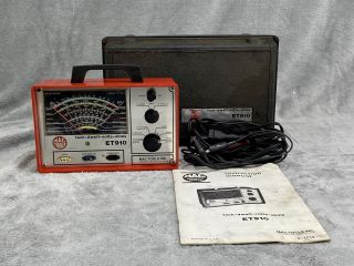 Mac Tools Rare Vintage Tunemaster Model Et910 Dwell & Tach Meter (33783 - 1)