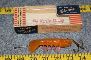 Vintage The Martin Shrimp Fishing Lure