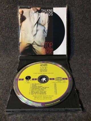 Talking Heads Stop Making Sense West Germany Press Cd Target Label Rare Import