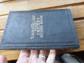 Rare The Unrivalled Pocket Cricket Score Book 1931 Tipton Ellisons Aston Pk