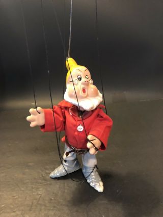 Rare Vtg Madame Alexander Ny Walt Disney Snow White Doc Marionette Puppet 30s
