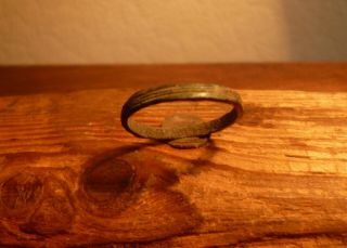 Early Medieval Saxon Or Viking Copper/bronze Finger Ring - Metal Detecting Find