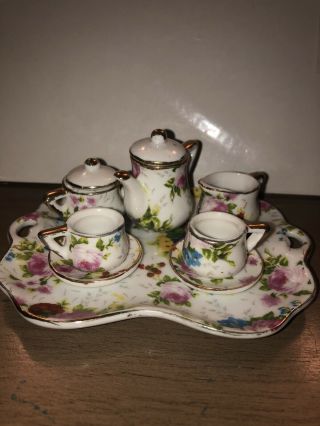 Antique Miniature Tea Set
