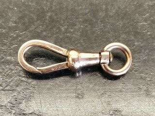 Antique Rolled Gold Filled Albert Pocket Watch Chain Swivel Dog Clip.