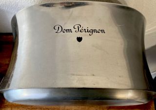 Vintage Solid Metal Dom Perignon Champagne Magnum Ice Bucket Wine - Cooler [rare]