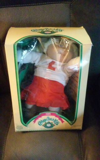 Vintage Cheer Leader Cabbage Patch Doll In The Orginal Box