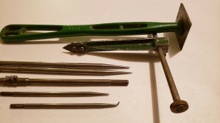Vintage pattern maker ' s tools rare hammer,  rare drill rod gouges seldom on eBay 2