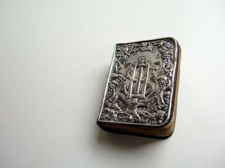 1905 Miniature Solid Silver Front Testament Prayer Book - Bible - Rare Item