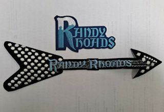 Randy Rhoads Ozzy Osbourne Vintage Patches Very Rare Polka Dot Flying V Guitar