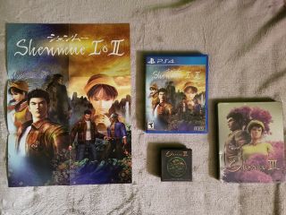 Shenmue 1 & 2 Ps4 Open Box Steelbook New/sealed & Rare Medallion Collector