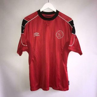 Rare Ajax Amsterdam Vintage Training Football Shirt Jersey Umbro Size M