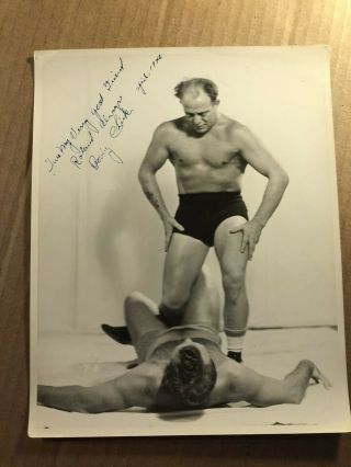 Extremely Rare Very Early Autographed 8/10 Wrestling Photo Bobby Chick Champion