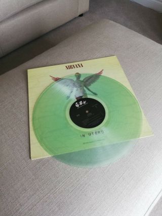 Nirvana In Utero Rare Clear 12 " Vinyl Record Lp 1st Pressing 1993