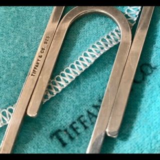Rare Vintage Tiffany & Co Sterling Silver.  925 Large 2.  5 " Paperclip Money Clip