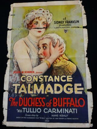 The Duchess Of Buffalo 1926 Constance Talmadge Extremely Rare Silent Comedy