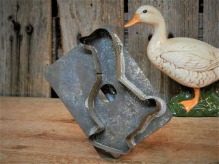 Antique Tin Flatback Goose Duck Cookie Cutter Spring Easter Aafa