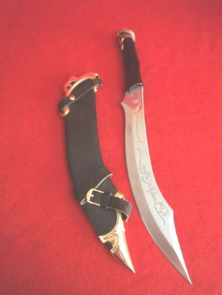 Rare Official United Cutlery Lotr Strider Knife W/ Sheath Uc1371