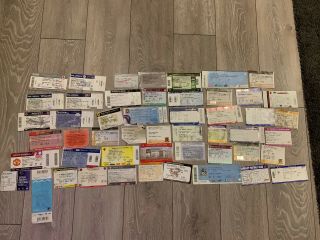 Derby County Away Ticket Stubs Some Very Rare Shirt Retro Vintage