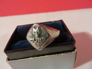 Antique Vintage Cub Bsa Boy Scouts Of America Sterling Silver Ring
