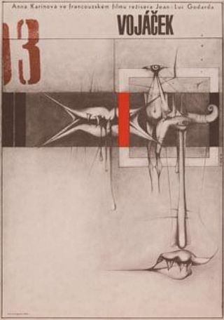 Le Petit Soldat Ultra Rare Czech Poster Jean - Luc Godard