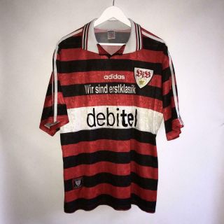 Rare Vintage Vfb Stuttgart Away 1999/00 Football Shirt Jersey Adidas Xl