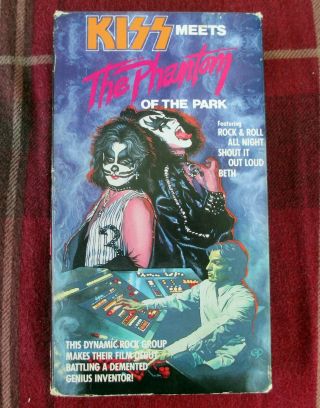 Rare Vintage Kiss Meets The Phantom Of The Park Vhs 1988
