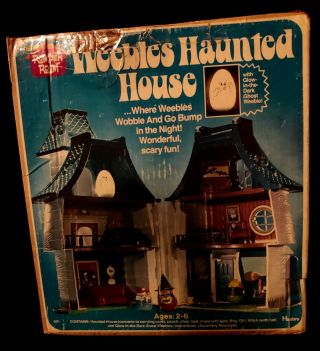 RARE 1976 Vintage Weebles Haunted House COMPLETE w/box witch ghost Halloween EUC 5