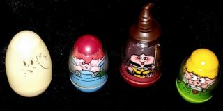 RARE 1976 Vintage Weebles Haunted House COMPLETE w/box witch ghost Halloween EUC 6