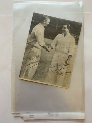 Indian Cricket - Rare Signature - Richie Benaud & Gs Ramchand