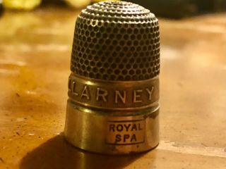 Henry Griffith And Sons Antique Royal Spa Sterling Silver Thimble