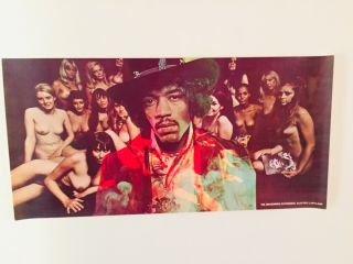 1968 Jimi Hendrix Promo Poster For Electric Ladyland Mega Rare