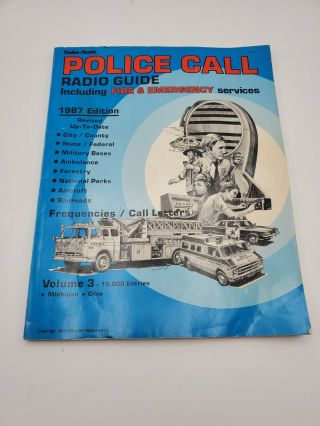 Vintage Radio Shack Police Call Radio Guide 1987 Edition Volume 7 Fire Emergency