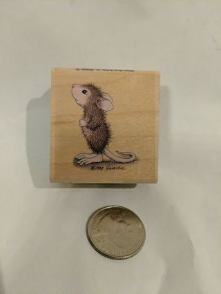 Rare House Mouse " What? " Rubber Stamp Friend Color Stampabilities 2003 Hard To