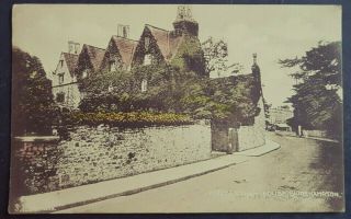 Rare Printed Postcard Elizabethan House - Shirehampton Village - Bristol 1925